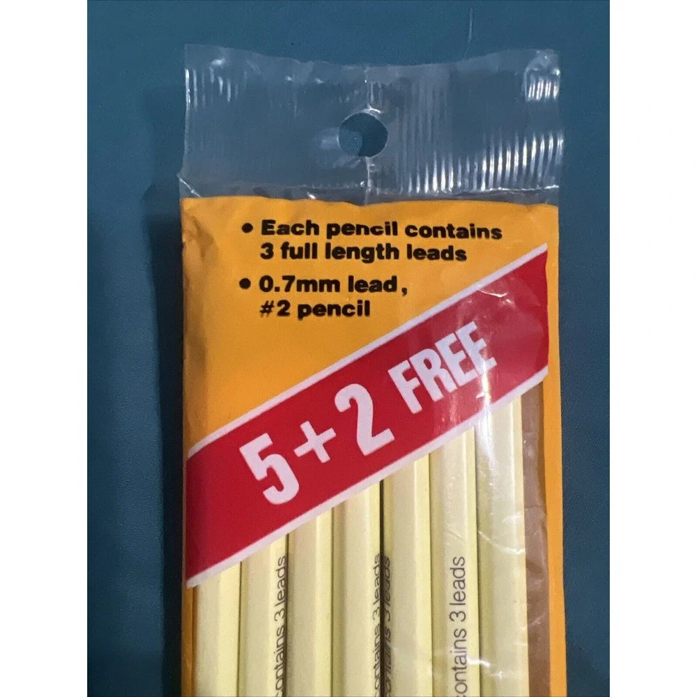 1987 Vintage BiC Pack Of 7 NON REFILLABLE .7mm Mechanical Pencils MPP5J - France